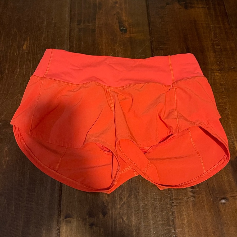Lululemon size 2 red shorts 2.5 inch inseam
